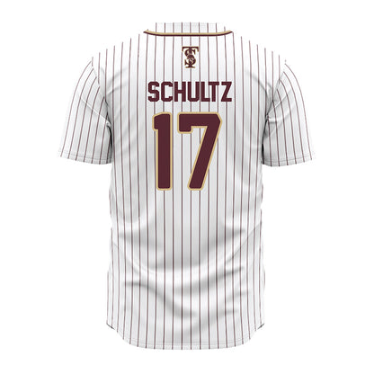 Texas State - NCAA Baseball : Logan Schultz - White Jersey-1