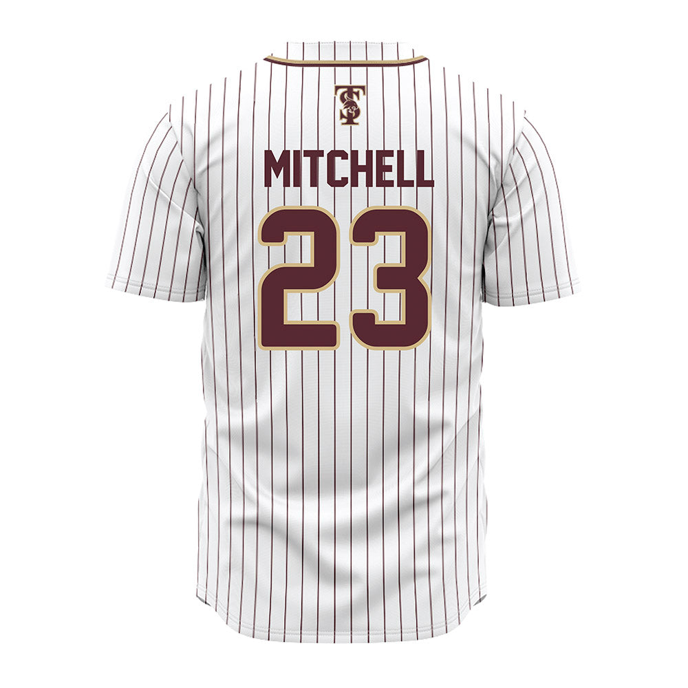 Texas State - NCAA Baseball : Drayton Mitchell - White Jersey-1
