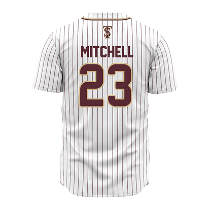 Texas State - NCAA Baseball : Drayton Mitchell - White Jersey-1
