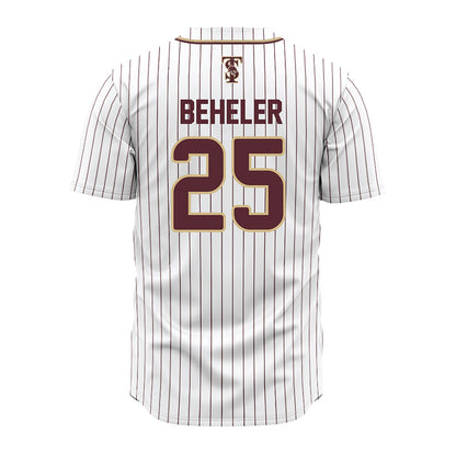 Texas State - NCAA Baseball : Blake Beheler - White Jersey-1