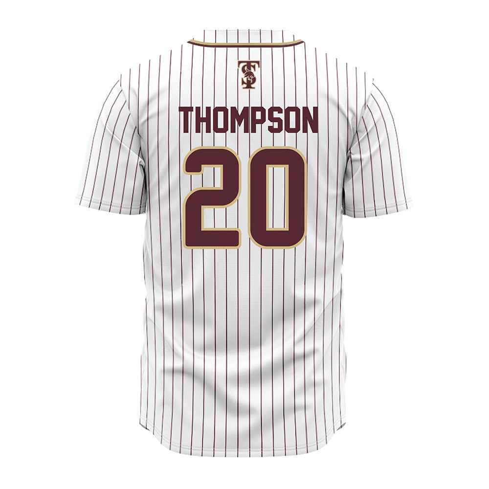 Texas State - NCAA Baseball : Kade Thompson - White Jersey-1