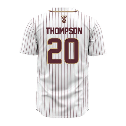 Texas State - NCAA Baseball : Kade Thompson - White Jersey-1
