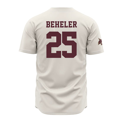 Texas State - NCAA Baseball : Blake Beheler - Cream Jersey-1