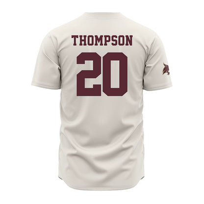 Texas State - NCAA Baseball : Kade Thompson - Cream Jersey-1