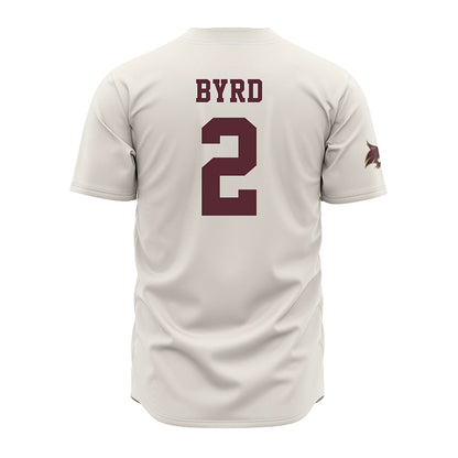 Texas State - NCAA Baseball : Cayden Byrd - Cream Jersey-1