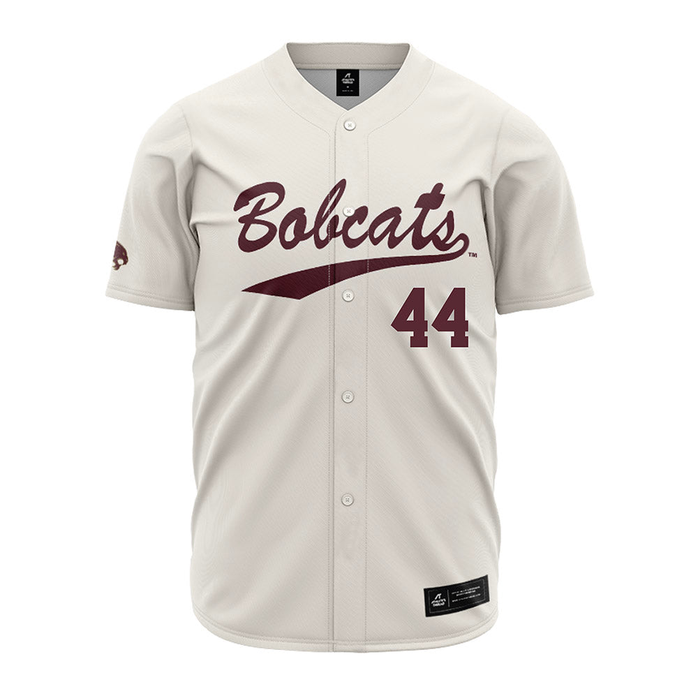 Texas State - NCAA Baseball : Jackson Cotton - Cream Jersey-0