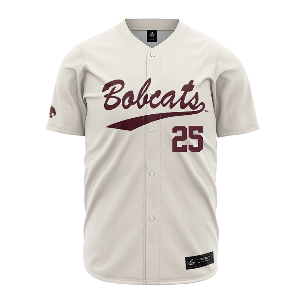 Texas State - NCAA Baseball : Blake Beheler - Cream Jersey-0
