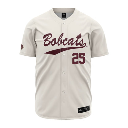 Texas State - NCAA Baseball : Blake Beheler - Cream Jersey-0