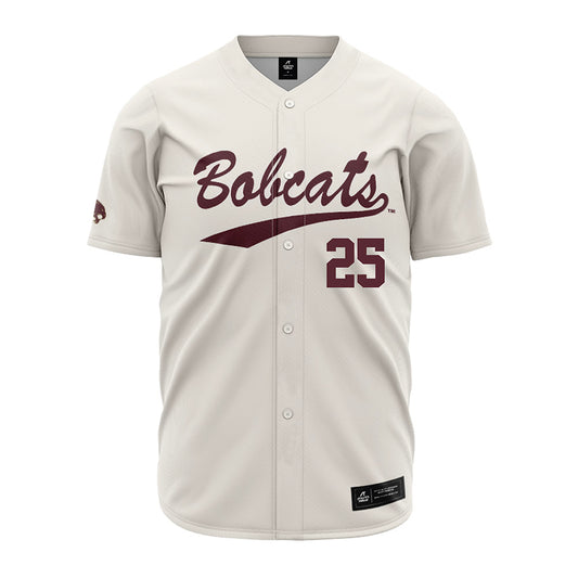 Texas State - NCAA Baseball : Blake Beheler - Cream Jersey-0