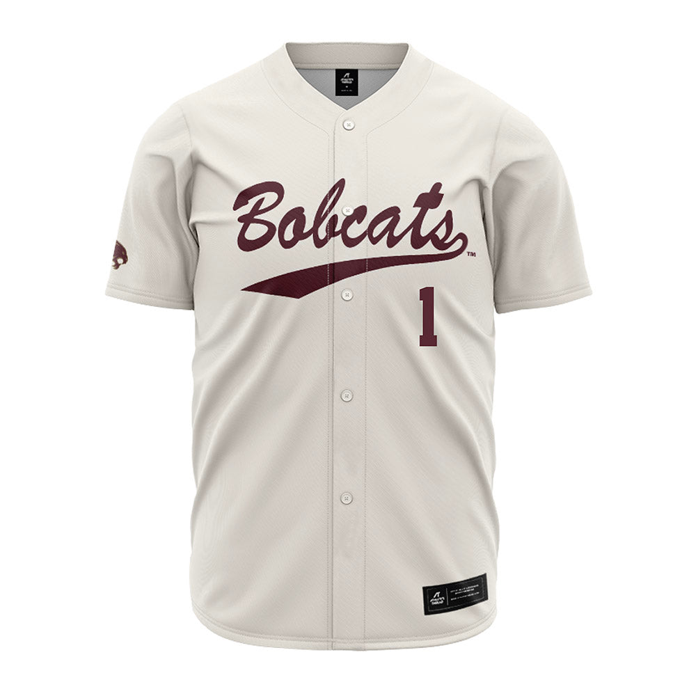 Texas State - NCAA Baseball : Jaxon McKnight - Cream Jersey-0