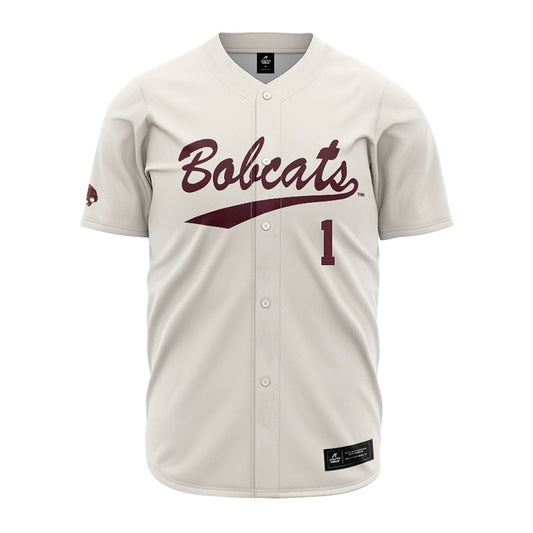 Texas State - NCAA Baseball : Jaxon McKnight - Cream Jersey-0
