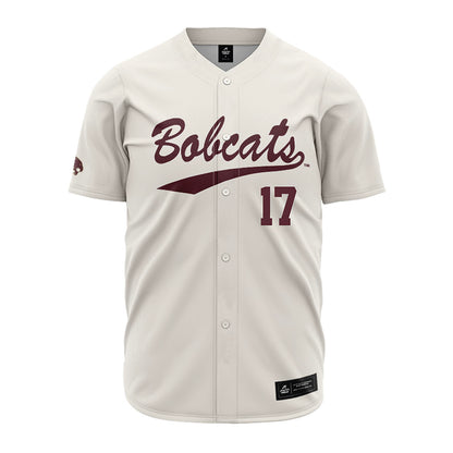 Texas State - NCAA Baseball : Braylen Timmins - Cream Jersey-0