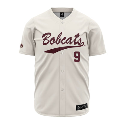 Texas State - NCAA Baseball : Bennett Fryman - Cream Jersey-0