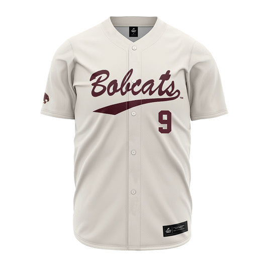 Texas State - NCAA Baseball : Bennett Fryman - Cream Jersey-0