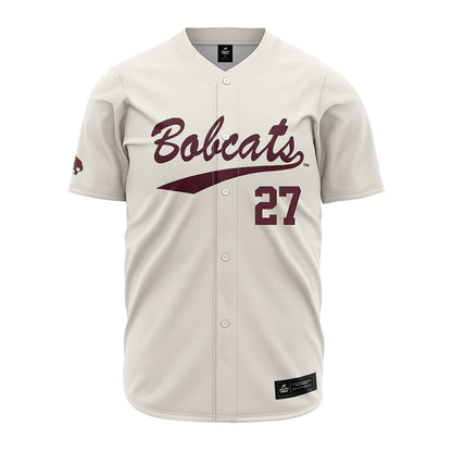 Texas State - NCAA Baseball : Trevyn Turner - Cream Jersey-0