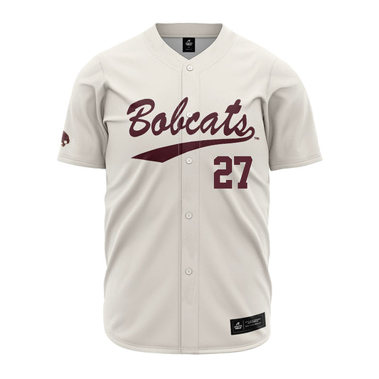 Texas State - NCAA Baseball : Trevyn Turner - Cream Jersey-0