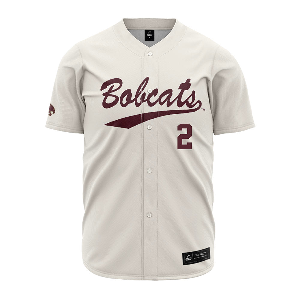 Texas State - NCAA Baseball : Cayden Byrd - Cream Jersey-0