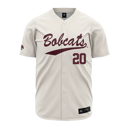 Texas State - NCAA Baseball : Kade Thompson - Cream Jersey-0