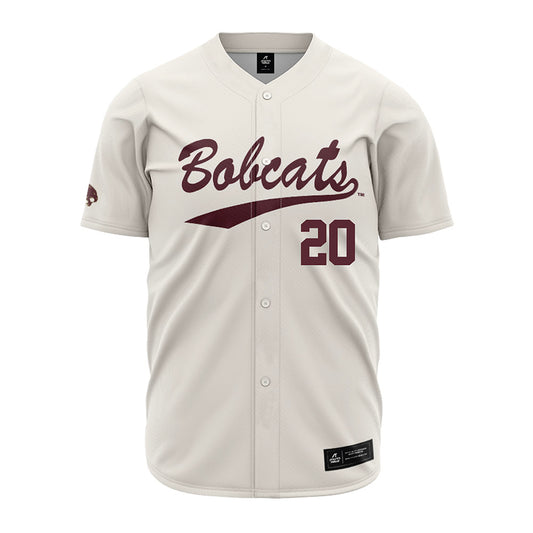 Texas State - NCAA Baseball : Kade Thompson - Cream Jersey-0