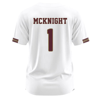 Texas State - NCAA Baseball : Jaxon McKnight - White Jersey-1