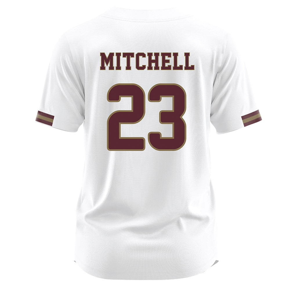 Texas State - NCAA Baseball : Drayton Mitchell - White Jersey-1