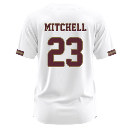 Texas State - NCAA Baseball : Drayton Mitchell - White Jersey-1
