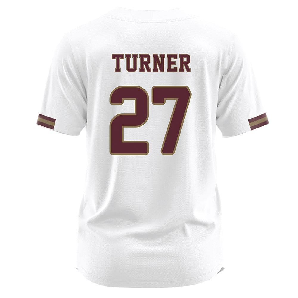 Texas State - NCAA Baseball : Trevyn Turner - White Jersey-1