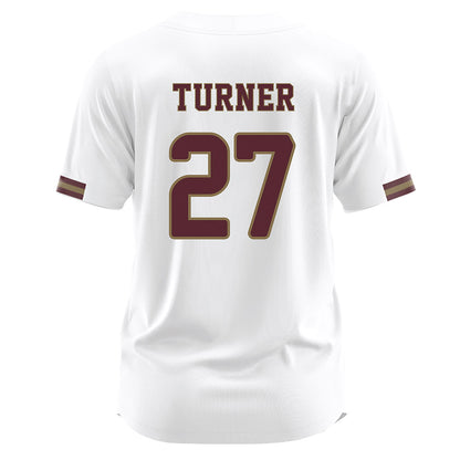 Texas State - NCAA Baseball : Trevyn Turner - White Jersey-1