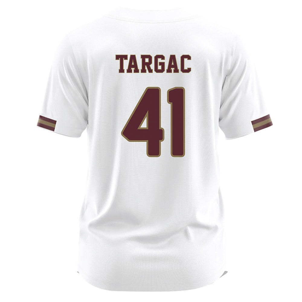 Texas State - NCAA Baseball : Titan Targac - White Jersey-1
