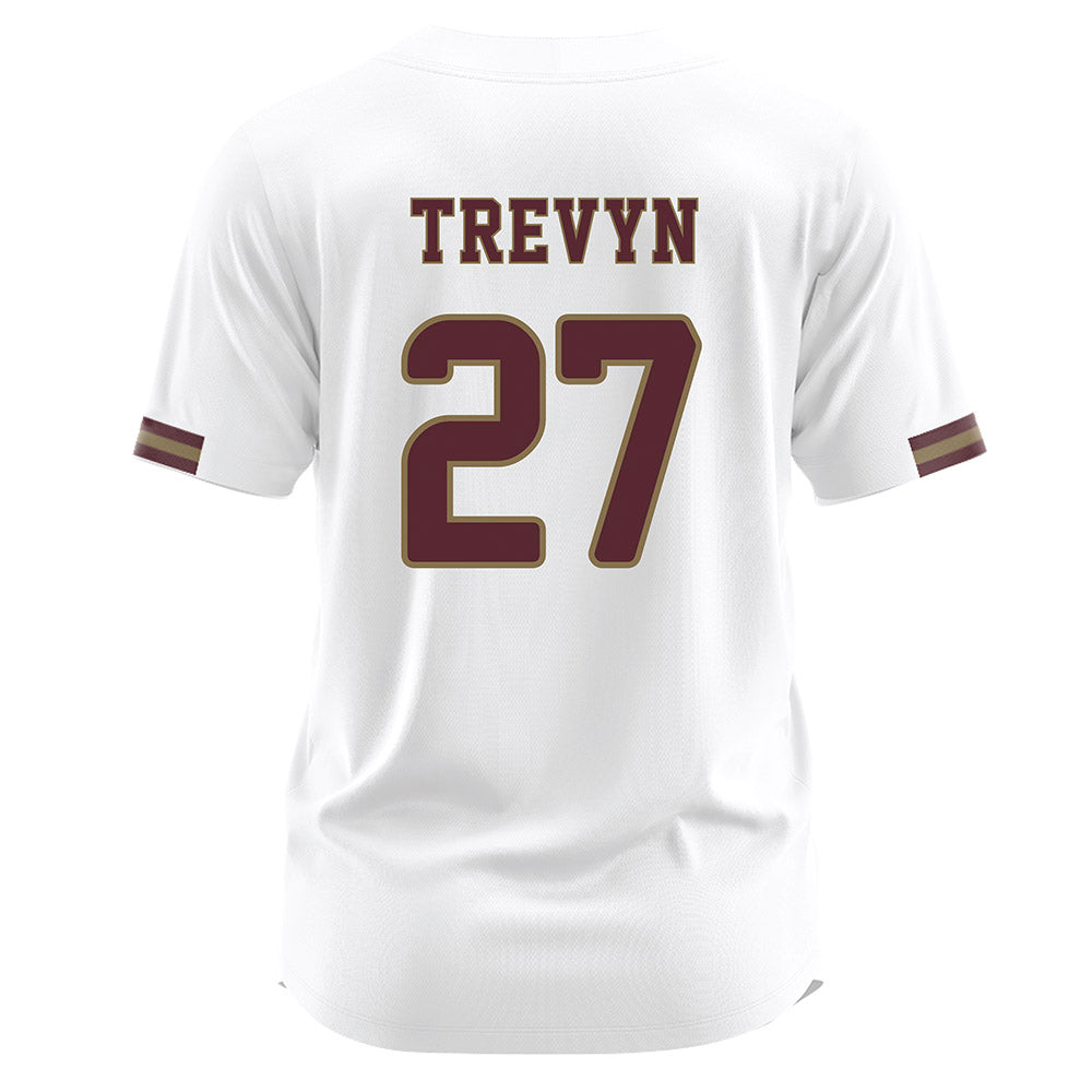 Texas State - NCAA Baseball : Trevyn Trevyn - White Jersey-1