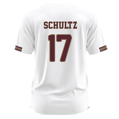 Texas State - NCAA Baseball : Logan Schultz - White Jersey-1