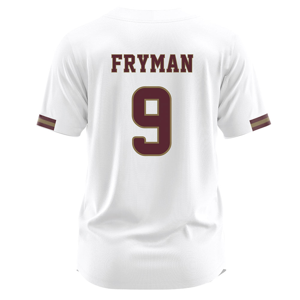 Texas State - NCAA Baseball : Bennett Fryman - White Jersey-1
