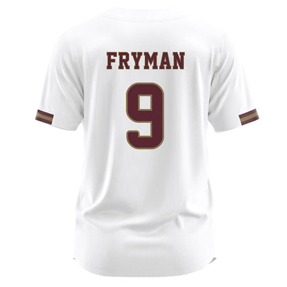 Texas State - NCAA Baseball : Bennett Fryman - White Jersey-1