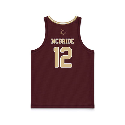 Texas State - NCAA Women's Basketball : Kyla McBride - Maroon Basketball Jersey-1