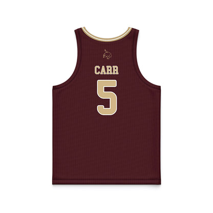 Texas State - NCAA Women's Basketball : Addison Carr - Maroon Basketball Jersey-1