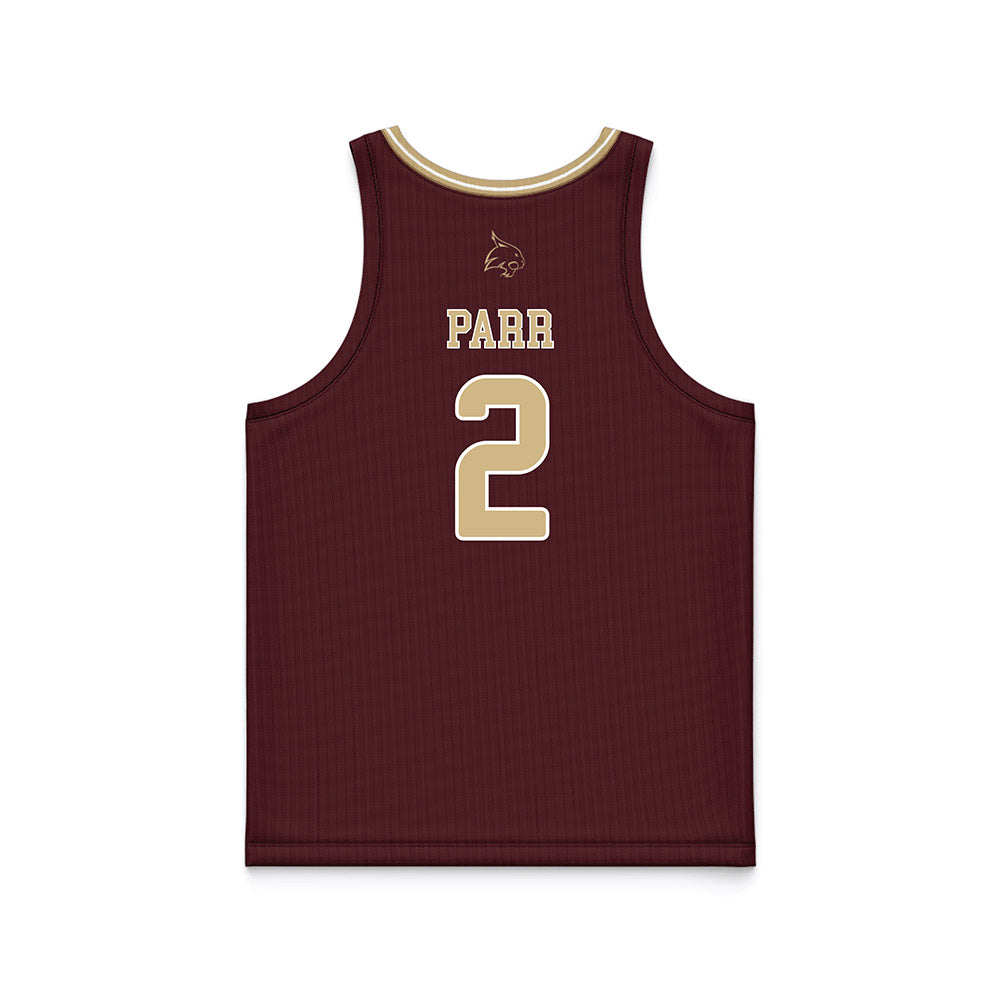 Texas State - NCAA Women's Basketball : KP Parr - Maroon Basketball Jersey-1