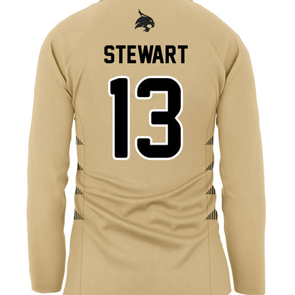 Texas State - NCAA Women's Soccer : Sanai Stewart - Gold Soccer Jersey-1