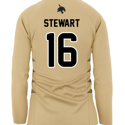 Texas State - NCAA Women's Soccer : Addison Stewart - Gold Soccer Jersey-1