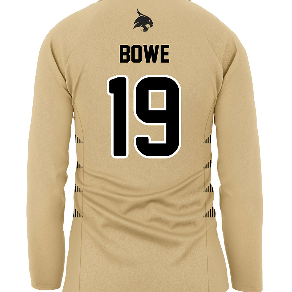Texas State - NCAA Women's Soccer : Jade Bowe - Gold Soccer Jersey-1