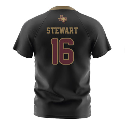 Texas State - NCAA Women's Soccer : Addison Stewart - Black Soccer Jersey-1