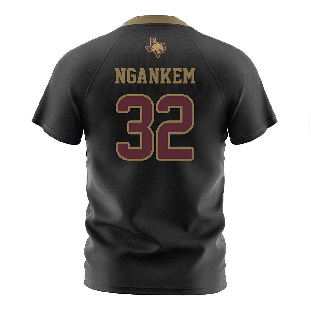 Texas State - NCAA Women's Soccer : Jenny Ngankem - Black Soccer Jersey-1