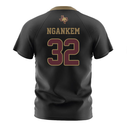 Texas State - NCAA Women's Soccer : Jenny Ngankem - Black Soccer Jersey-1