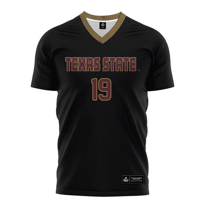 Texas State - NCAA Women's Soccer : Jade Bowe - Black Soccer Jersey-0