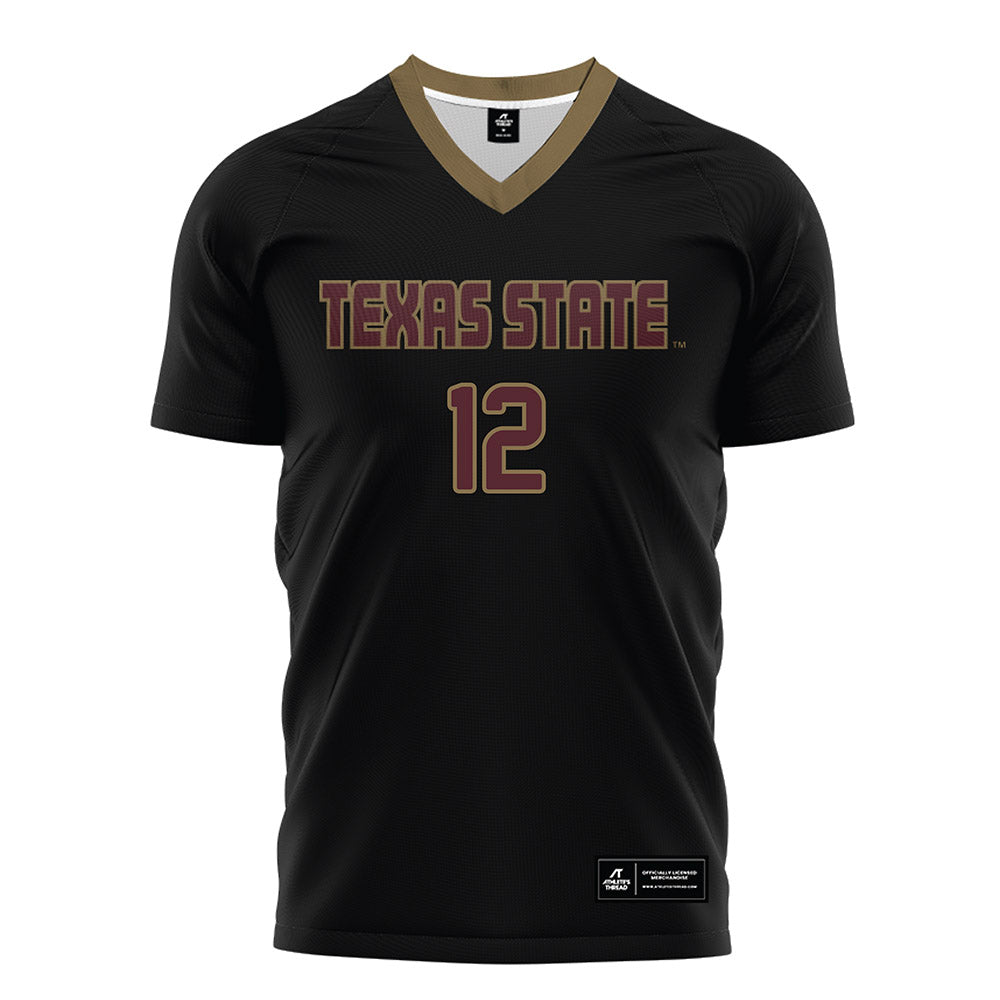 Texas State - NCAA Women's Soccer : Nina Norshie - Black Soccer Jersey-0