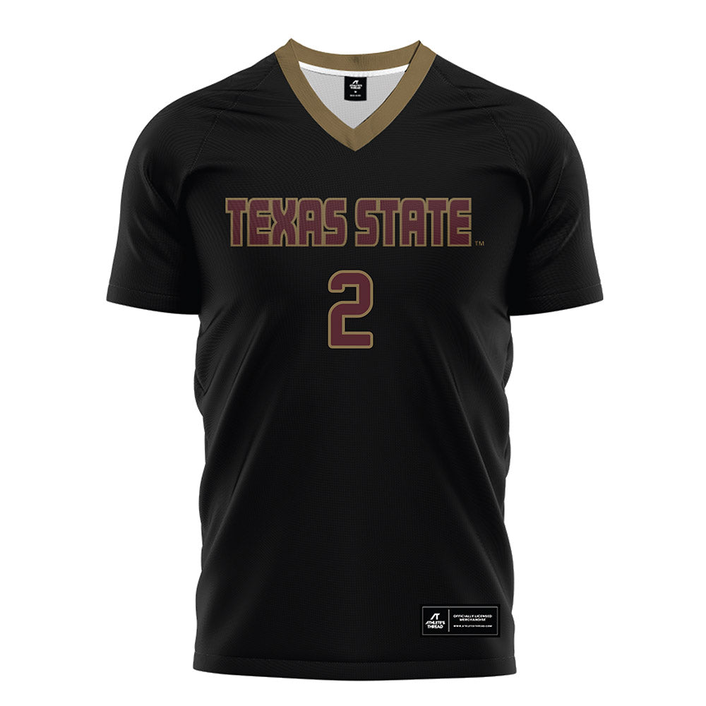 Texas State - NCAA Women's Soccer : Ava Kooker - Black Soccer Jersey-0