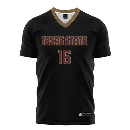 Texas State - NCAA Women's Soccer : Addison Stewart - Black Soccer Jersey-0