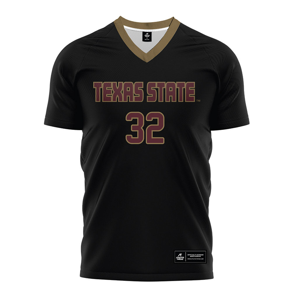 Texas State - NCAA Women's Soccer : Jenny Ngankem - Black Soccer Jersey-0