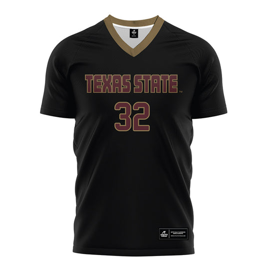Texas State - NCAA Women's Soccer : Jenny Ngankem - Black Soccer Jersey-0