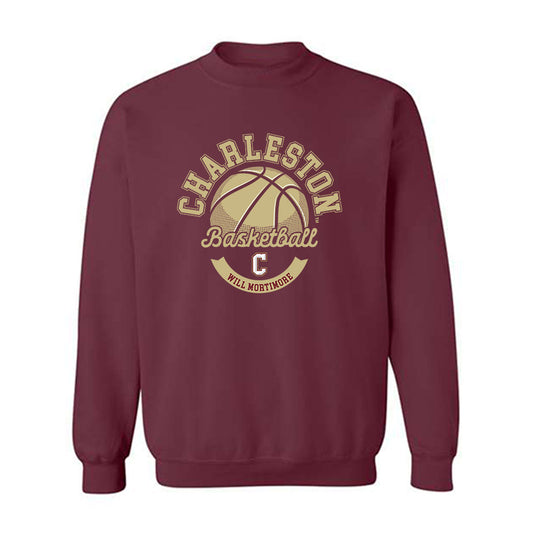 Charleston - NCAA Men's Basketball : Will Mortimore - Classic Fashion Shersey Crewneck Sweatshirt-0