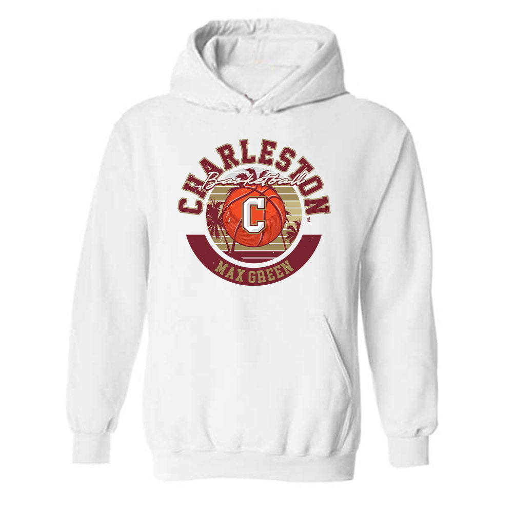 Charleston - NCAA Men's Basketball : Max Green - Classic Fashion Shersey Hooded Sweatshirt-0